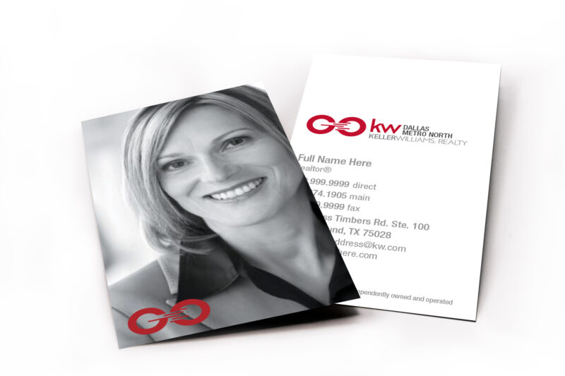 Classic GO White Picture Vertical Business Card