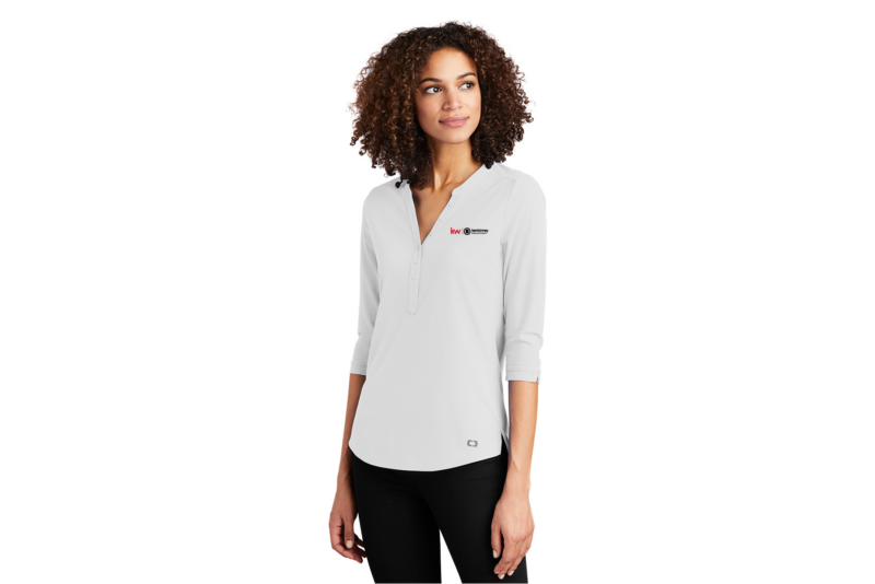 Ben Kinney Brokerages | OGIO® Ladies Jewel Henley - Image 2