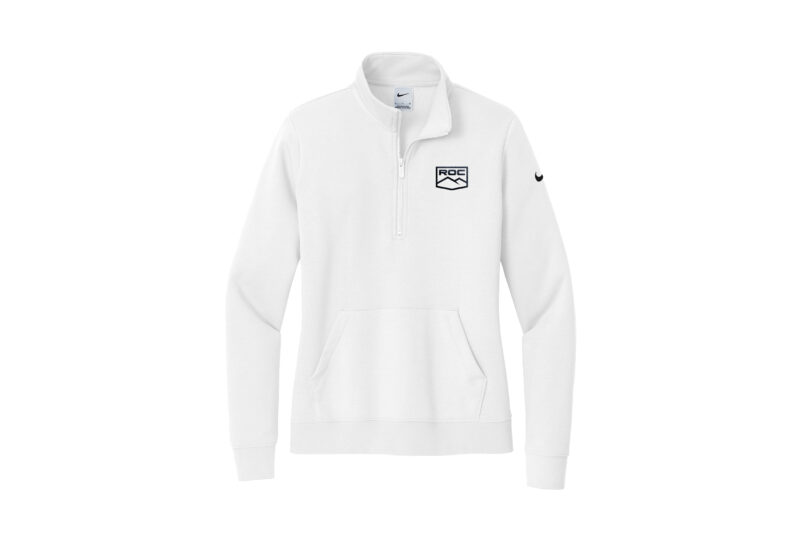 ROC | Nike Women's Club Fleece Sleeve Swoosh 1/2-Zip - Image 3