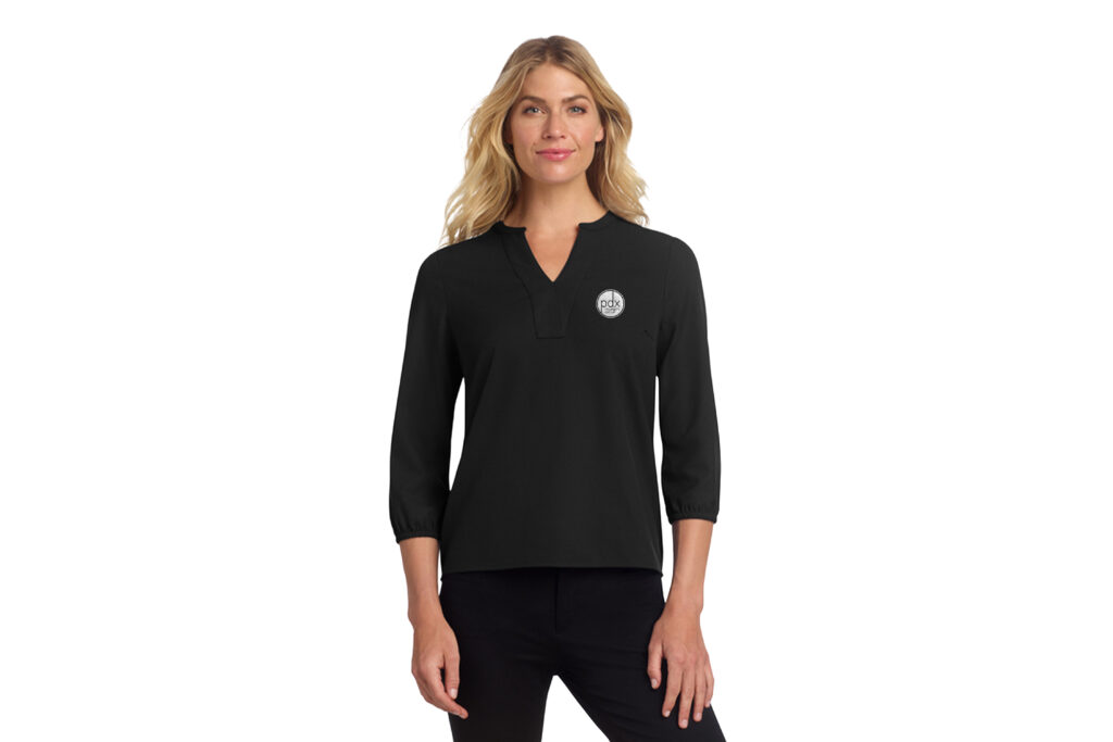 PDX Property Group | Mercer+Mettle® Women's Stretch Crepe Long Sleeve Camp Blouse